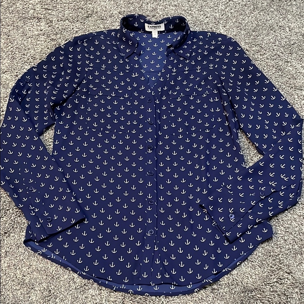 Express portfolio dress shirt size XS